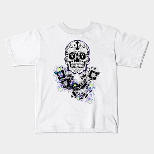 Flowery Skull Kids T-Shirt